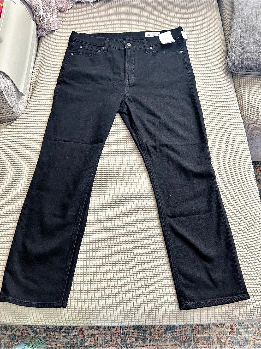 NWT. Gap Vintage Slim Black Skinny Jeans Waist 33 NWT